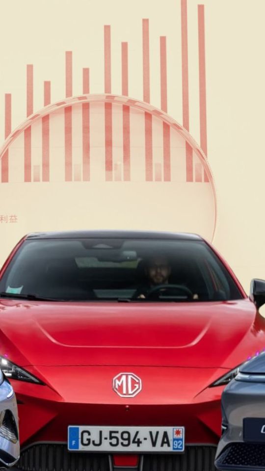 Marché de la voiture électrique chinoise. // Source : Montage Numerama avec Canva