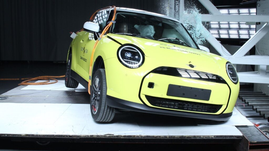 La Mini Cooper E est la meilleure citadine des crash-tests Euro NCAP. // Source : Euro NCAP