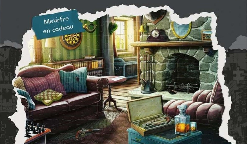 La boîte « Meurtre en cadeau ». // Source : Ravensburger La boîte « Meurtre en cadeau ». // Source : Ravensburger