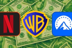 Netflix serait prêt à dégainer une offre 100 % en cash, selon Bloomberg. // Source : Netflix / WBD / Paramount