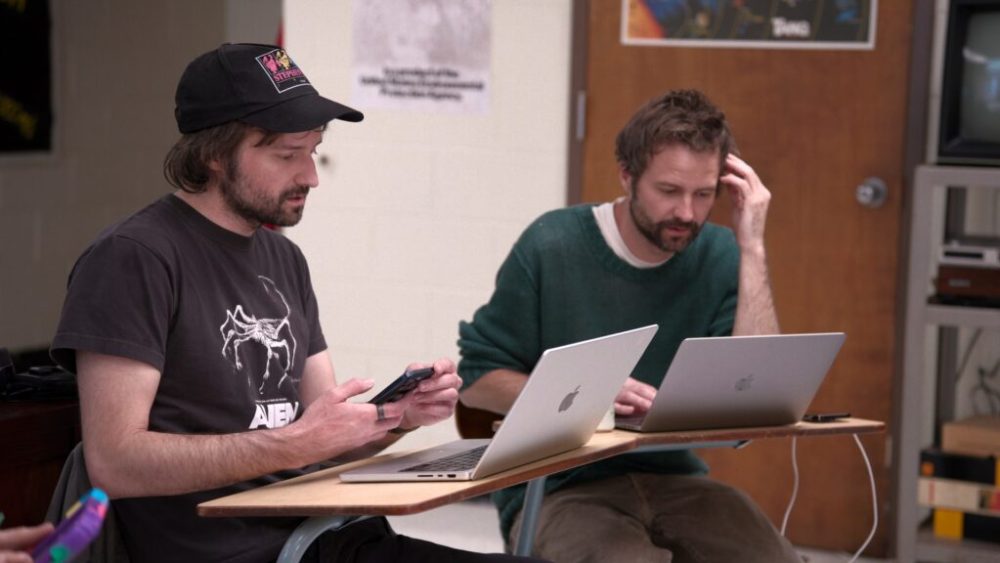 Les frères Duffer dans La dernière aventure // Source : Netflix Les frères Duffer dans La dernière aventure // Source : Netflix