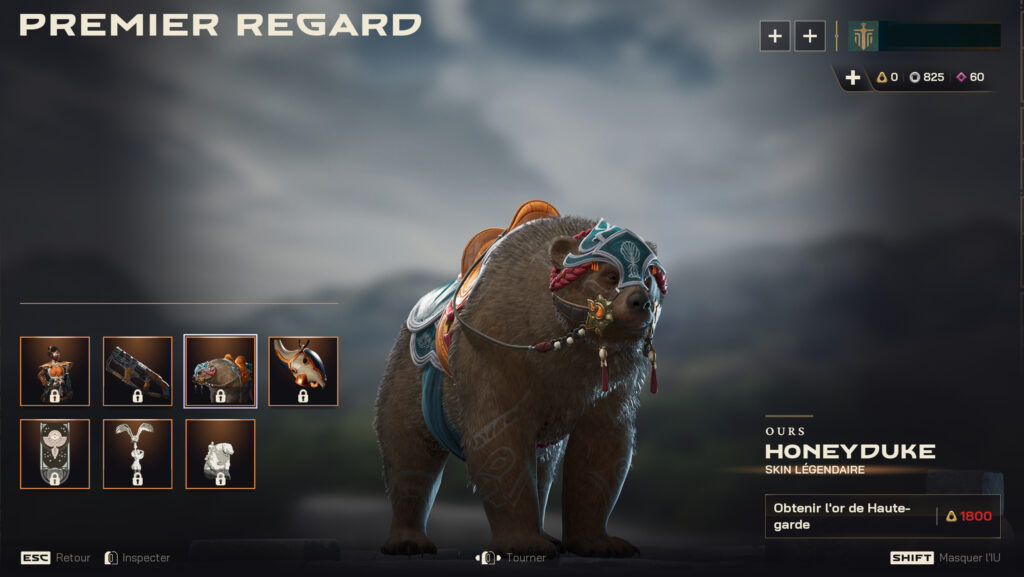 Vous pouvez chevaucher un Ours dans Highguard pour seulement 1 800 pièces (~15 €), intéréssant, non ?