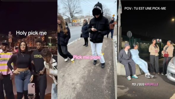 Le terme « Pick me » est omniprésent sur les réseaux sociaux. // Source : Capture d'écran TikTok