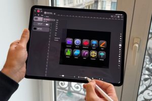 Pixelmator Pro sur iPad Pro. // Source : Numerama