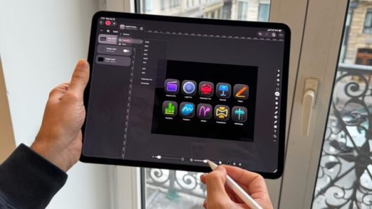 Pixelmator Pro sur iPad Pro. // Source : Numerama