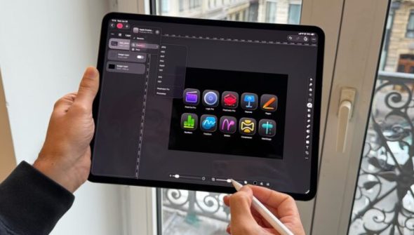 Pixelmator Pro sur iPad Pro. // Source : Numerama Pixelmator Pro sur iPad Pro. // Source : Numerama
