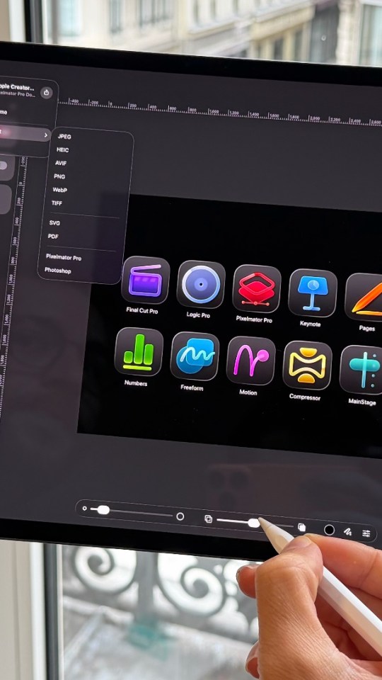 Pixelmator Pro sur iPad Pro. // Source : Numerama