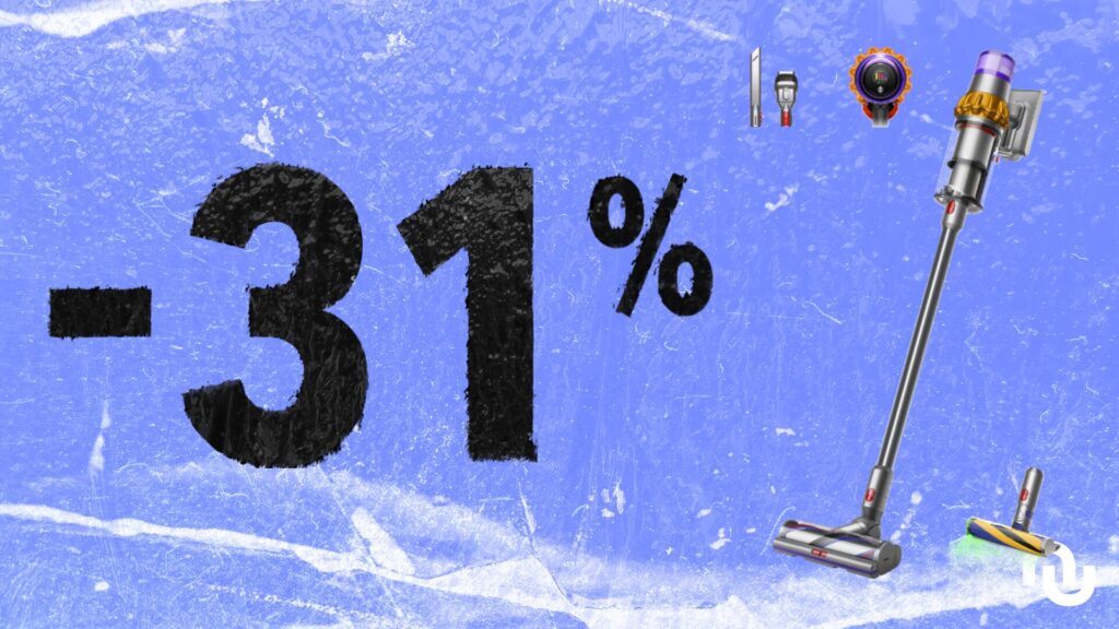  Dyson V15 Detect Absolute // Source : Montage Numerama