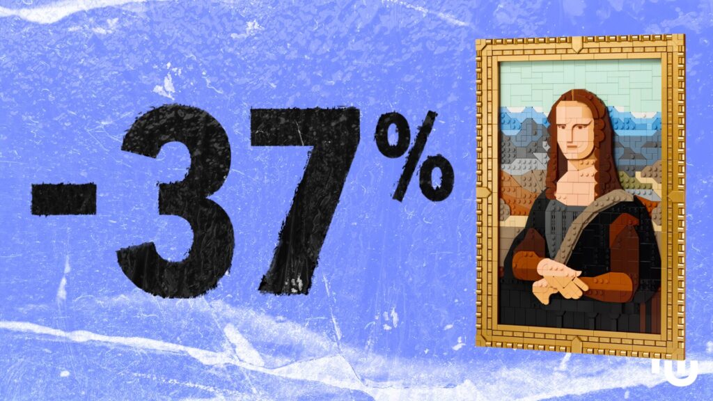 Lego La Joconde // Source : Montage Numerama Lego La Joconde // Source : Montage Numerama