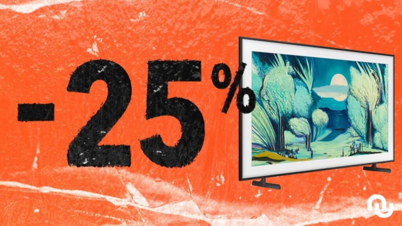 À la fois téléviseur et tableau, The Frame s&rsquo;affiche en promotion pour les soldes