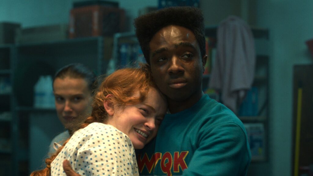 Max et Lucas se retrouvent enfin dans la saison 5 de Stranger Things // Source : Netflix Max et Lucas se retrouvent enfin dans la saison 5 de Stranger Things // Source : Netflix