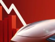 Tesla en baisse // Source : Raphaelle Baut - Canva Tesla en baisse // Source : Raphaelle Baut - Canva