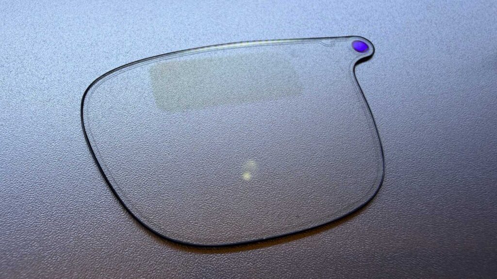 L'écran occupe une grande place sur les verres. // Source : Numerama L'écran occupe une grande place sur les verres. // Source : Numerama