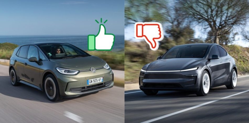 Volkswagen a dépassé Tesla sur les ventes de voitures électriques en Europe en 2025. // Source : Numerama