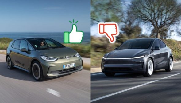 Volkswagen a dépassé Tesla sur les ventes de voitures électriques en Europe en 2025. // Source : Numerama