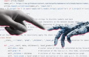 243 lignes de code suffisent pour créer un modèle d'intelligence artificielle. // Source : Andrej Karpathy / Numerama
