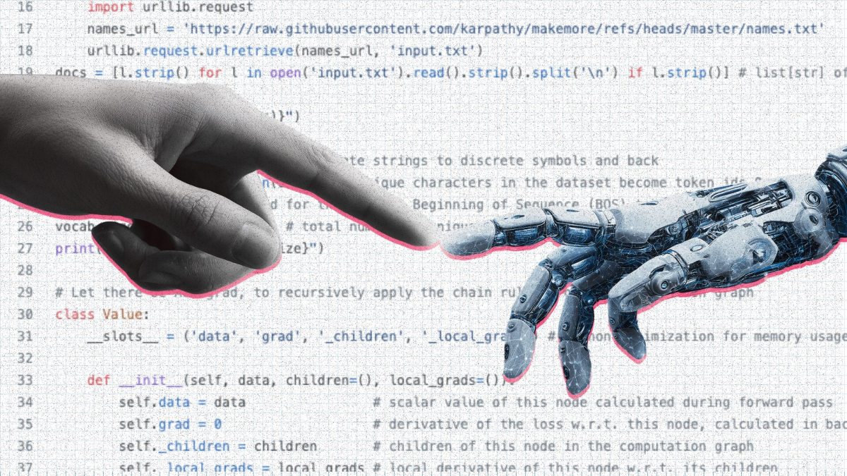 243 lignes de code suffisent pour créer un modèle d'intelligence artificielle. // Source : Andrej Karpathy / Numerama