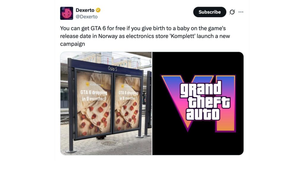 Les panneaux publicitaires de Komplett. // Source : Dexerto Les panneaux publicitaires de Komplett. // Source : Dexerto