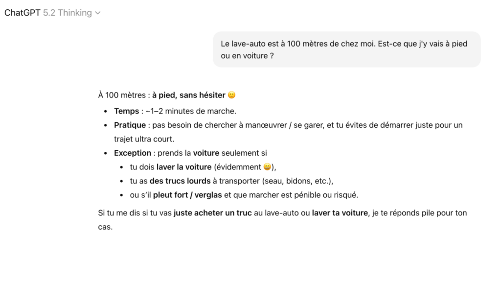 La r&eacute;ponse de GPT 5.2 Thinking. // Source : Capture d'&eacute;cran Numerama