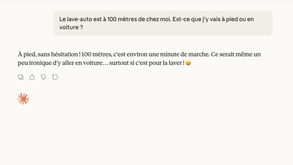 La r&eacute;ponse de Claude Sonnet 4.6 // Source : Capture d'&eacute;cran Numerama