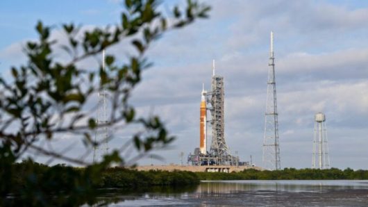 Artémis II. // Source : Flickr/CC/Nasa (image modifiée) Artémis II. // Source : Flickr/CC/Nasa (image modifiée)