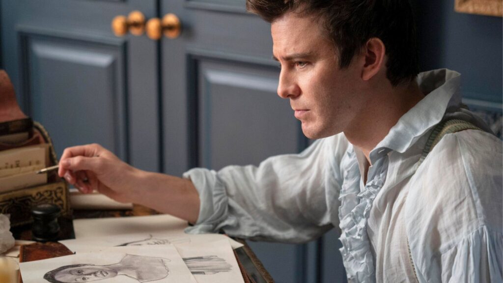 Benedict dans la saison 4 de La Chronique des Bridgerton. // Source : Via X @bridgerton