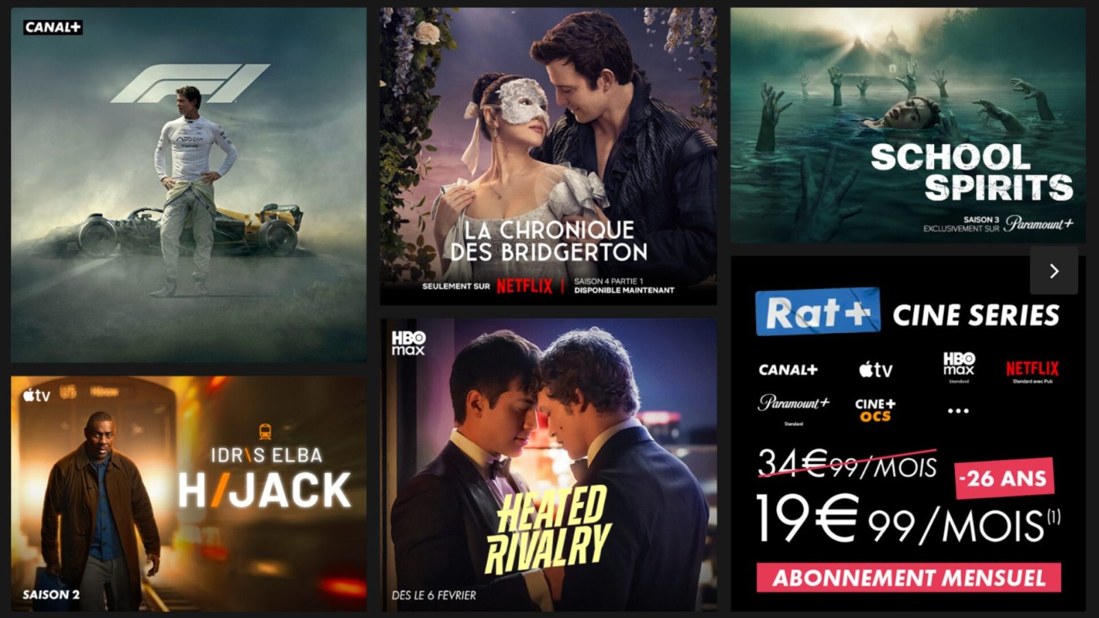 L’abonnement Rat + de Canal+ revient avec une nouvelle formule cinéma et séries