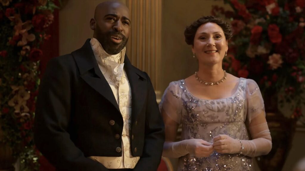 Marcus et Violet dans Bridgerton // Source : Netflix