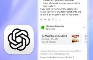 ChatGPT et les pubs. // Source : Numerama