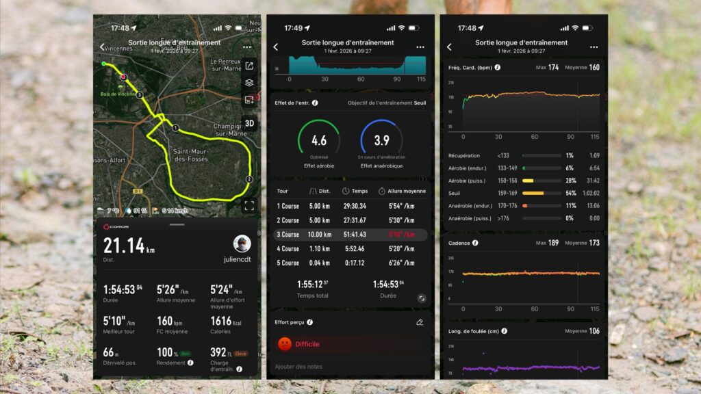 La Nomad est une bonne montre de sport // Source : Capture d'&eacute;cran Numerama