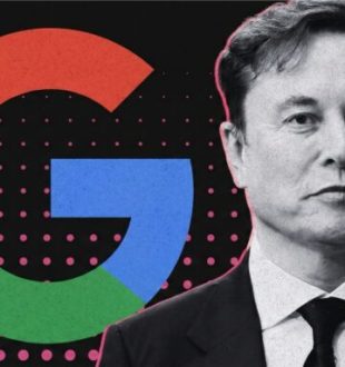 Google et Elon Musk. // Source : Numerama