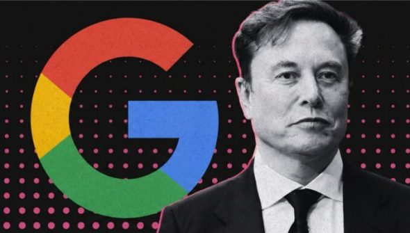 Google et Elon Musk. // Source : Numerama