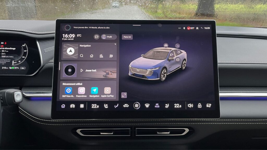 La Mazda 6e à l'essai // Source : Robin San Vicente pour Numerama