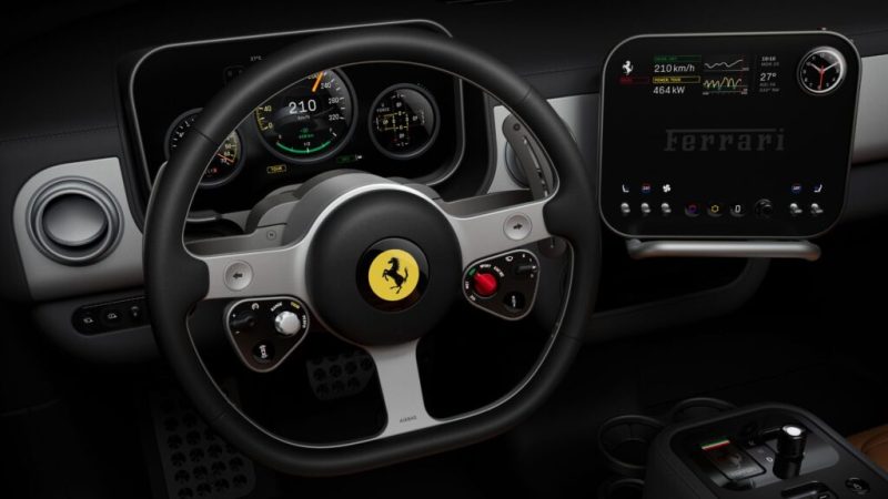 Magnifique, l&rsquo;intérieur de la future Ferrari 100&nbsp;% électrique est une véritable leçon de design