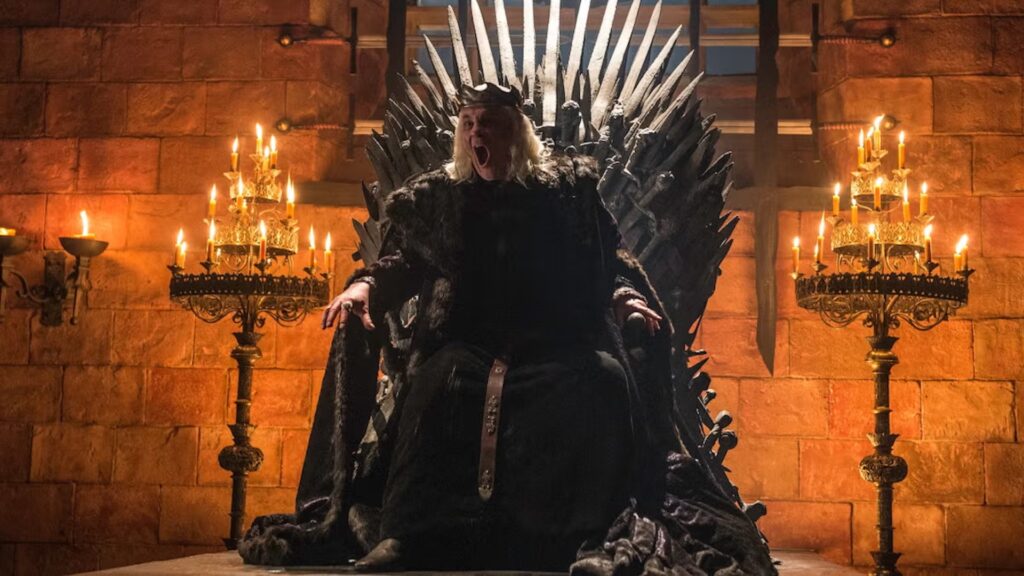 Le Mad King dans Game of Thrones // Source : HBO