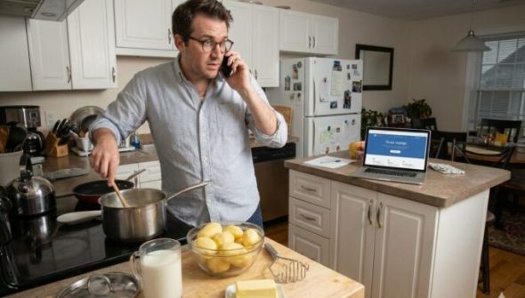 Rare image d'un journaliste tech en train de se faire arnaquer. // Source : Gemini