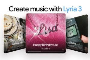 Google Lyria 3 dans Gemini. // Source : Google