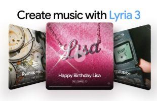 Google Lyria 3 dans Gemini. // Source : Google