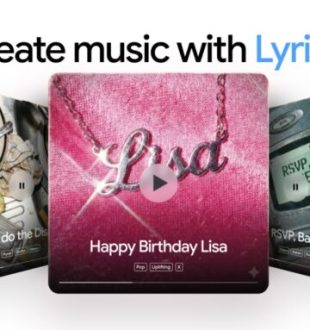 Google Lyria 3 dans Gemini. // Source : Google