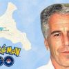 Pokémon GO : comment un PokéStop a pu exister sur l’île de Jeffrey Epstein.  // Source : Numerama / Niantic / Wikimedia Commons