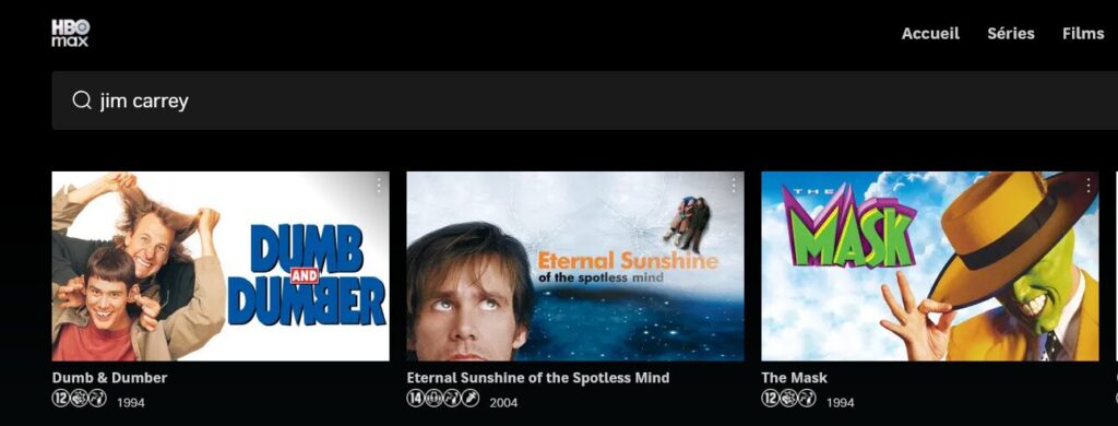 Les films de Jim Carrey sur HBO Max