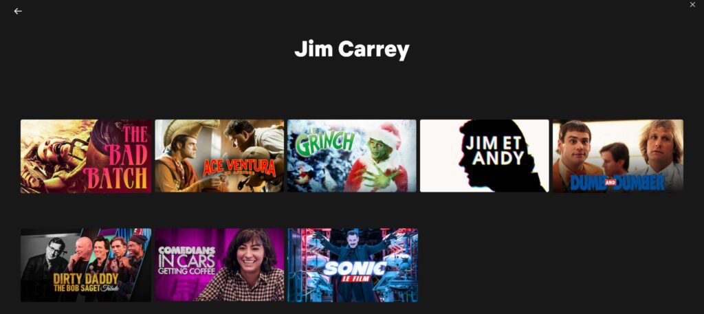 Les films de Jim Carrey sur Netflix