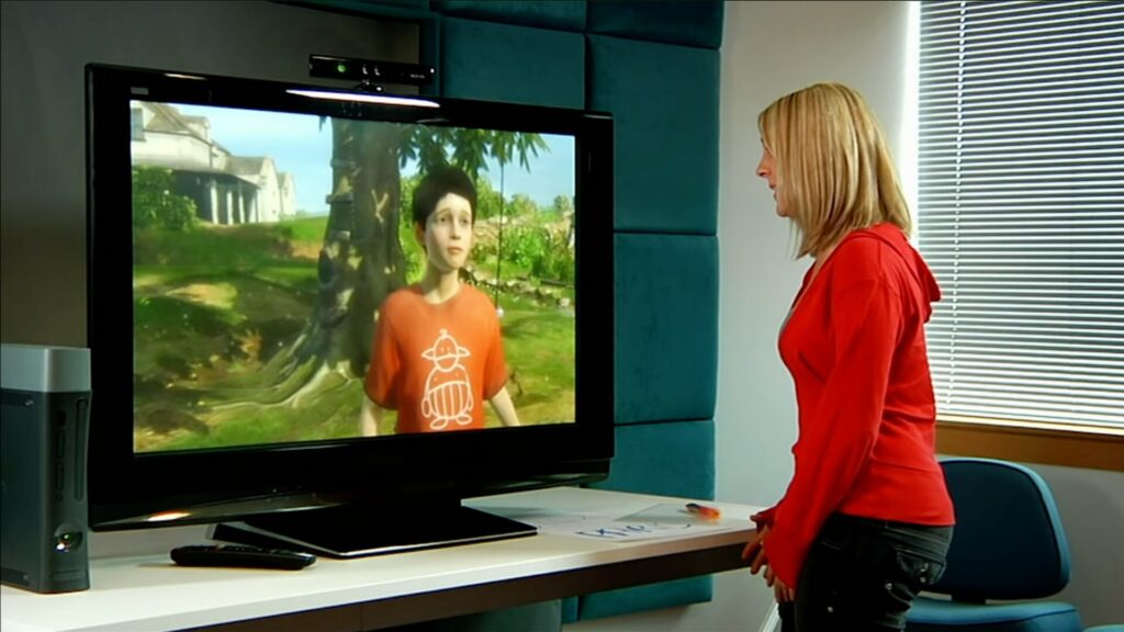 Milo, un enfant virtuel cens&eacute; interagir en temps r&eacute;el avec le joueur. // Source : noclip Game History Archive