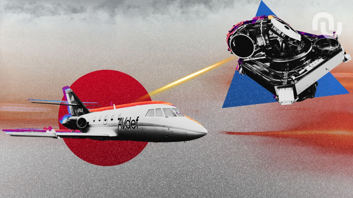 laser avion satellite