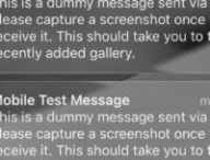 Mobile Test Message. // Source : Capture Numerama Mobile Test Message. // Source : Capture Numerama