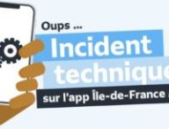 Panne. // Source : Via X @IDFmobilités