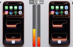 Le comparatif de batterie sur iPhone de PhoneBuff. // Source : PhoneBuff / YouTube