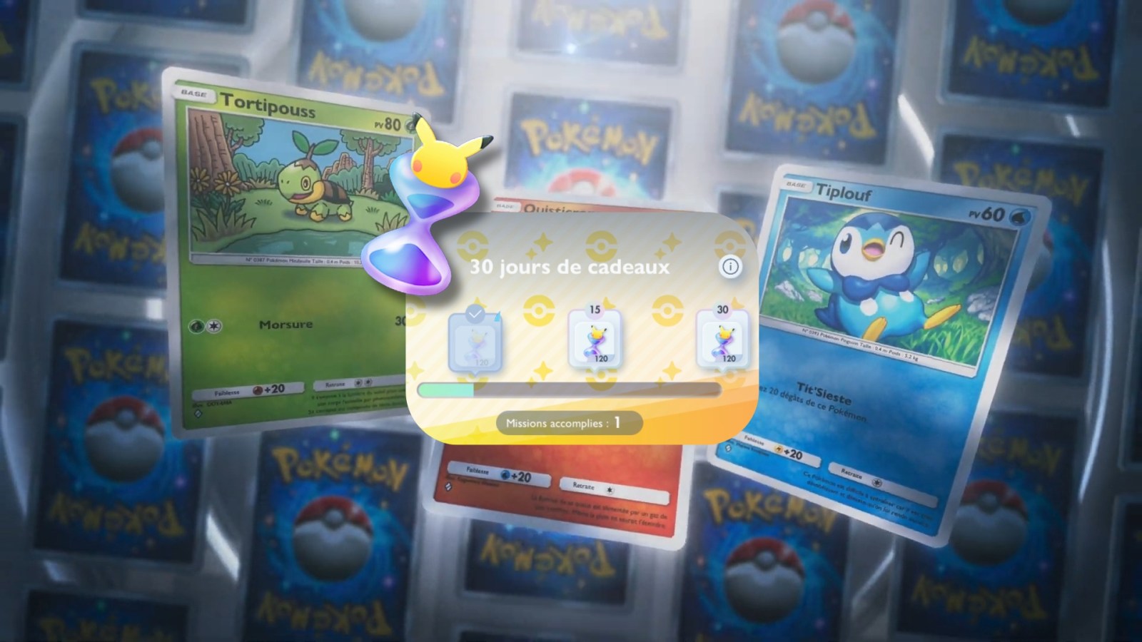 Connectez-vous vite à Pokémon Pocket : 360 sabliers gratuits vous attendent