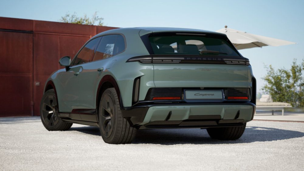 Arrière Porsche Cayenne électrique