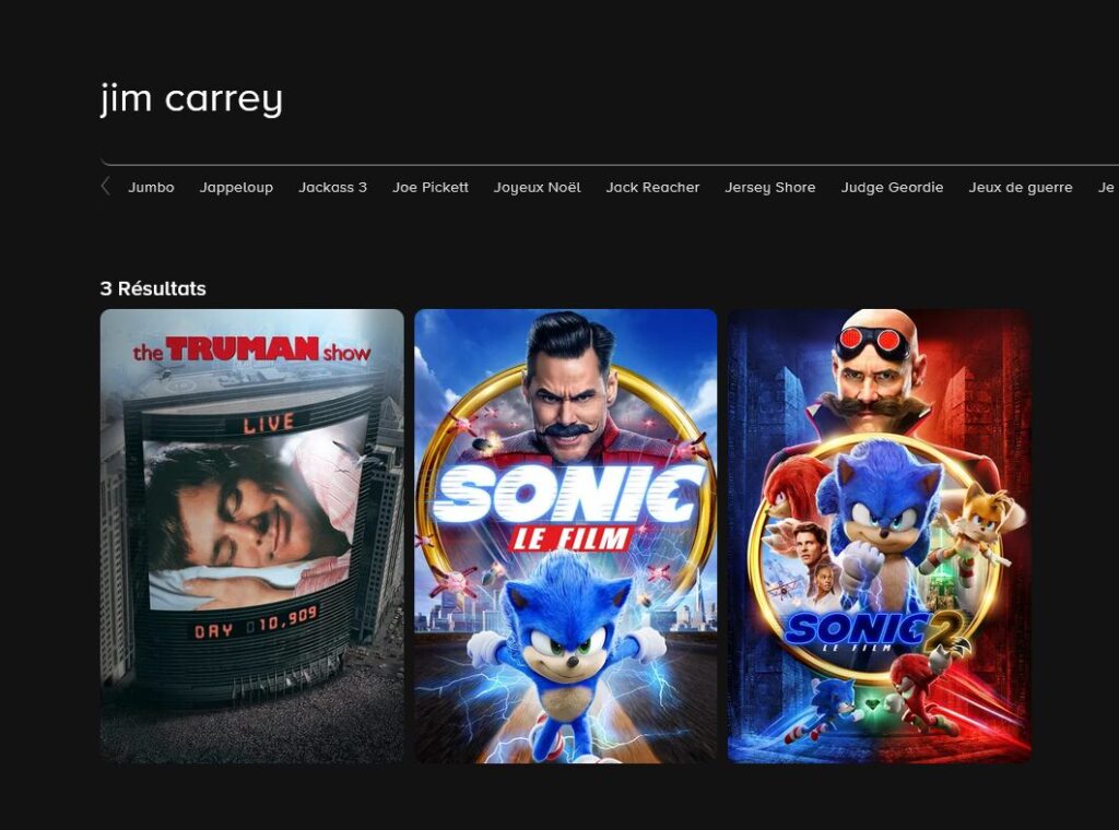 Les films de Jim Carrey sur Paramount+